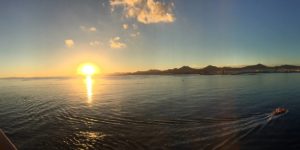 Sonnenuntergang vom Kreuzfahrtschiff